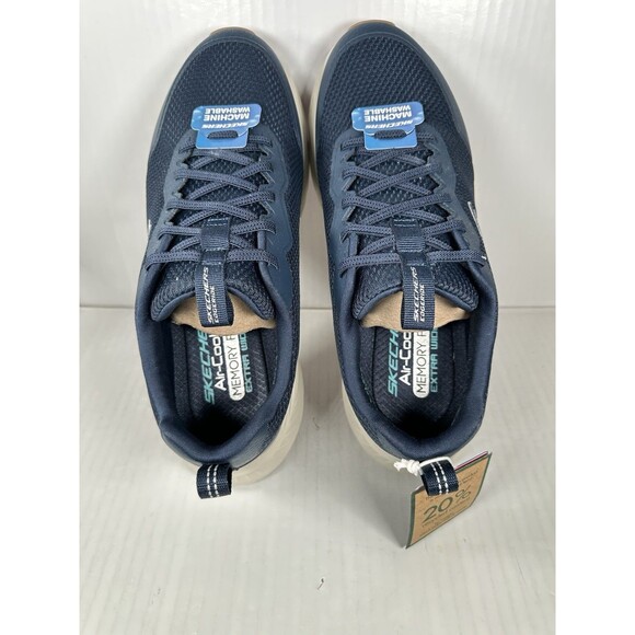 Size 10 Extra Wide Skechers Edgeride Rekze Shoes Slip-on Blue 232835WW NEW